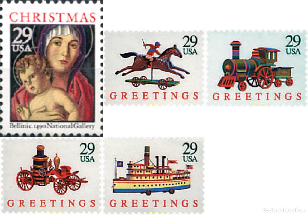 Sellos: 183316 MNH ESTADOS UNIDOS 1992 NAVIDAD