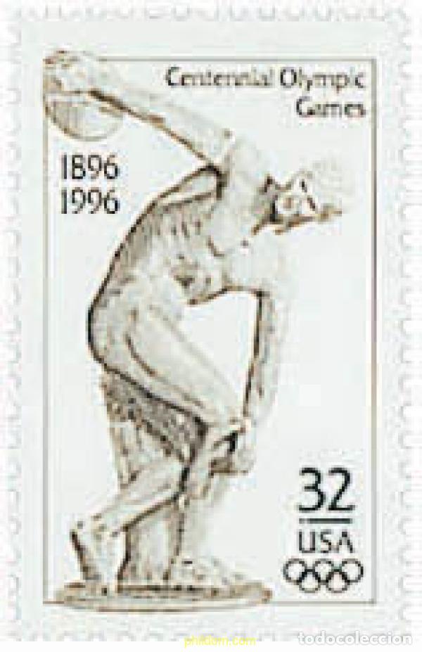 Sellos: 86908 MNH ESTADOS UNIDOS 1996 CENTENARIO DE LOS JUEGOS OLIMPICOS