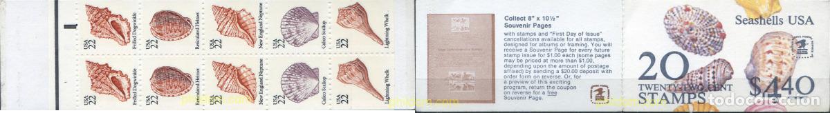 Sellos: 311139 MNH ESTADOS UNIDOS 1985 CONCHAS