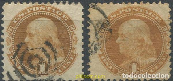 Sellos: 683840 USED ESTADOS UNIDOS 1869 SERIE BASICA