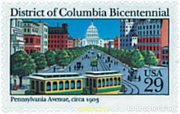 Sellos: 59516 MNH ESTADOS UNIDOS 1991 BICENTENARIO DEL DISTRITO DE COLUMBIA