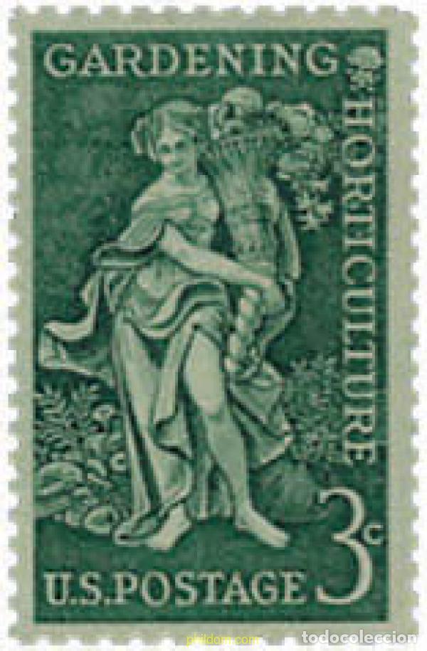 Sellos: 88738 MNH ESTADOS UNIDOS 1958 CENTENARIO DEL JARDINERO Y HORTICULTOR LIBERTY- HYDE BAILEY