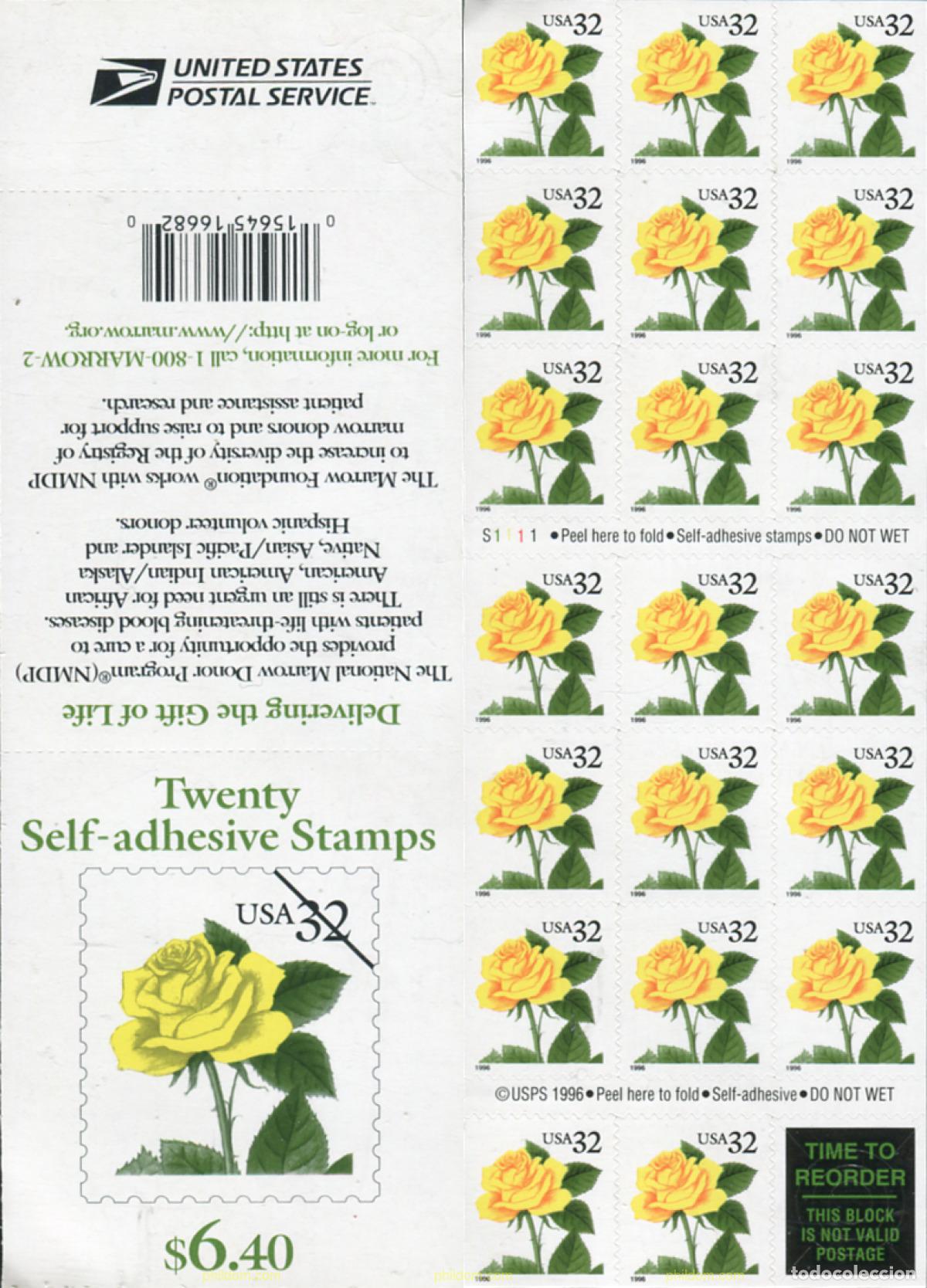 Sellos: 3484 MNH ESTADOS UNIDOS 1996 FLORES