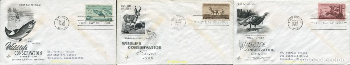 Sellos: 646854 MNH ESTADOS UNIDOS 1956 PRESERVACION DE LA FAUNA SALVAJE