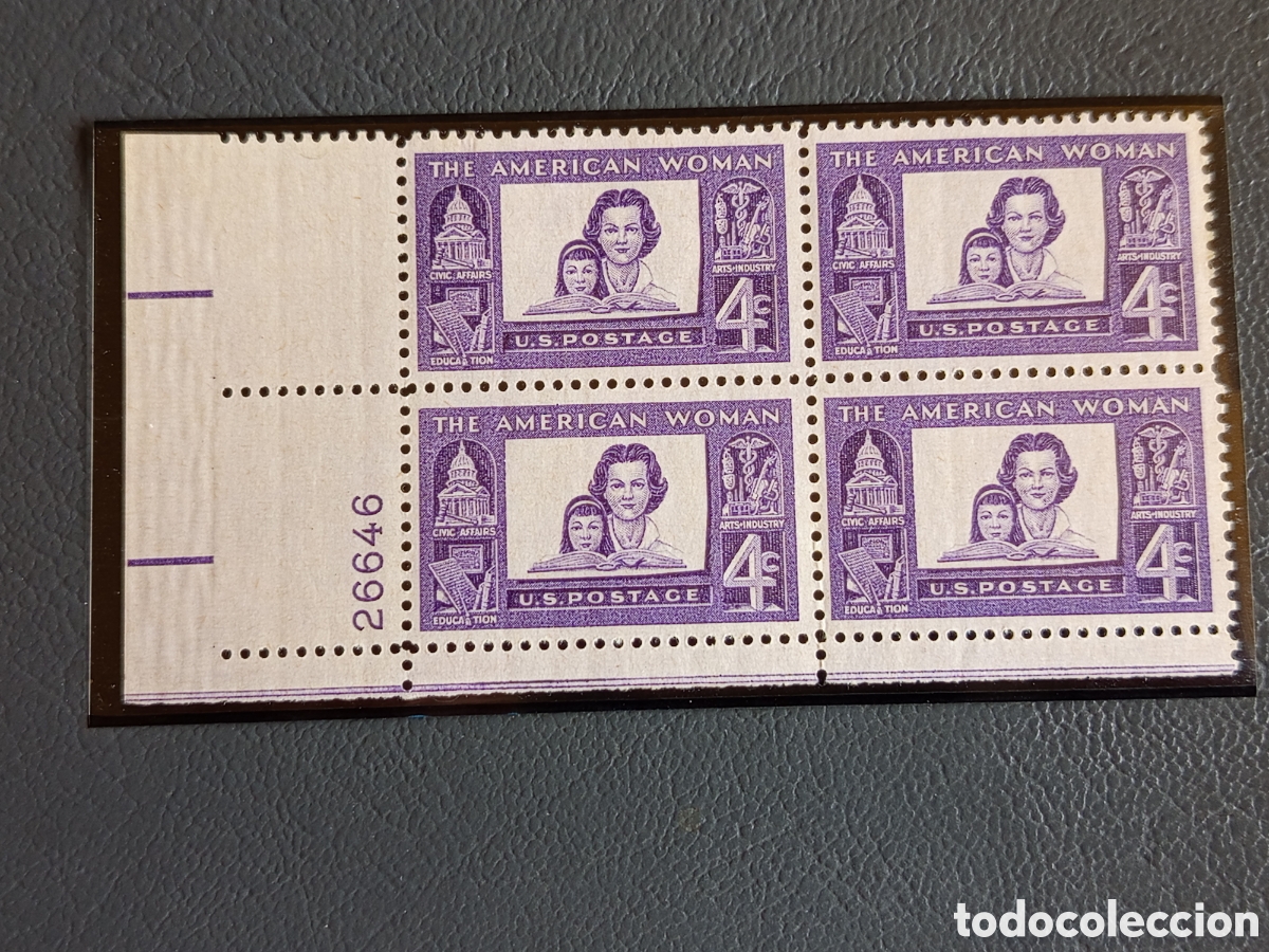 Sellos: EE.UU. 1960 American Woman Scott #1152 Bloque de Cuatro MNH #26646