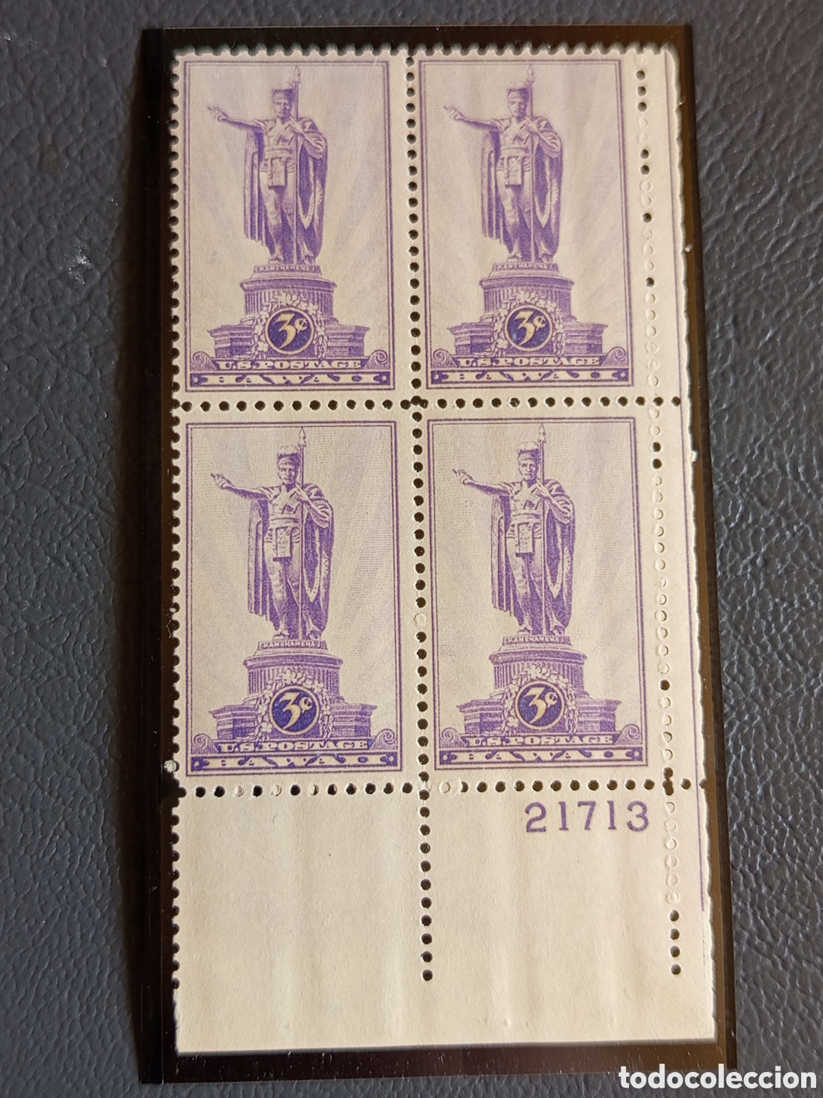 Sellos: EE.UU. 1937 Territorio Haw&aacute;i Scott #799 Bloque 4 MNH #21713