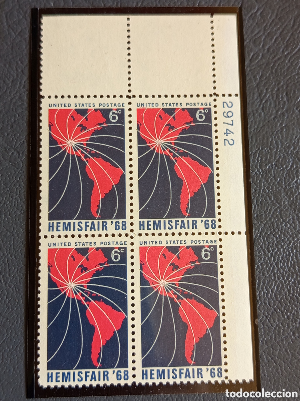 Sellos: EE.UU. 1968 HemisFair '68 Scott #1340 Bloque de Cuatro MNH #29742