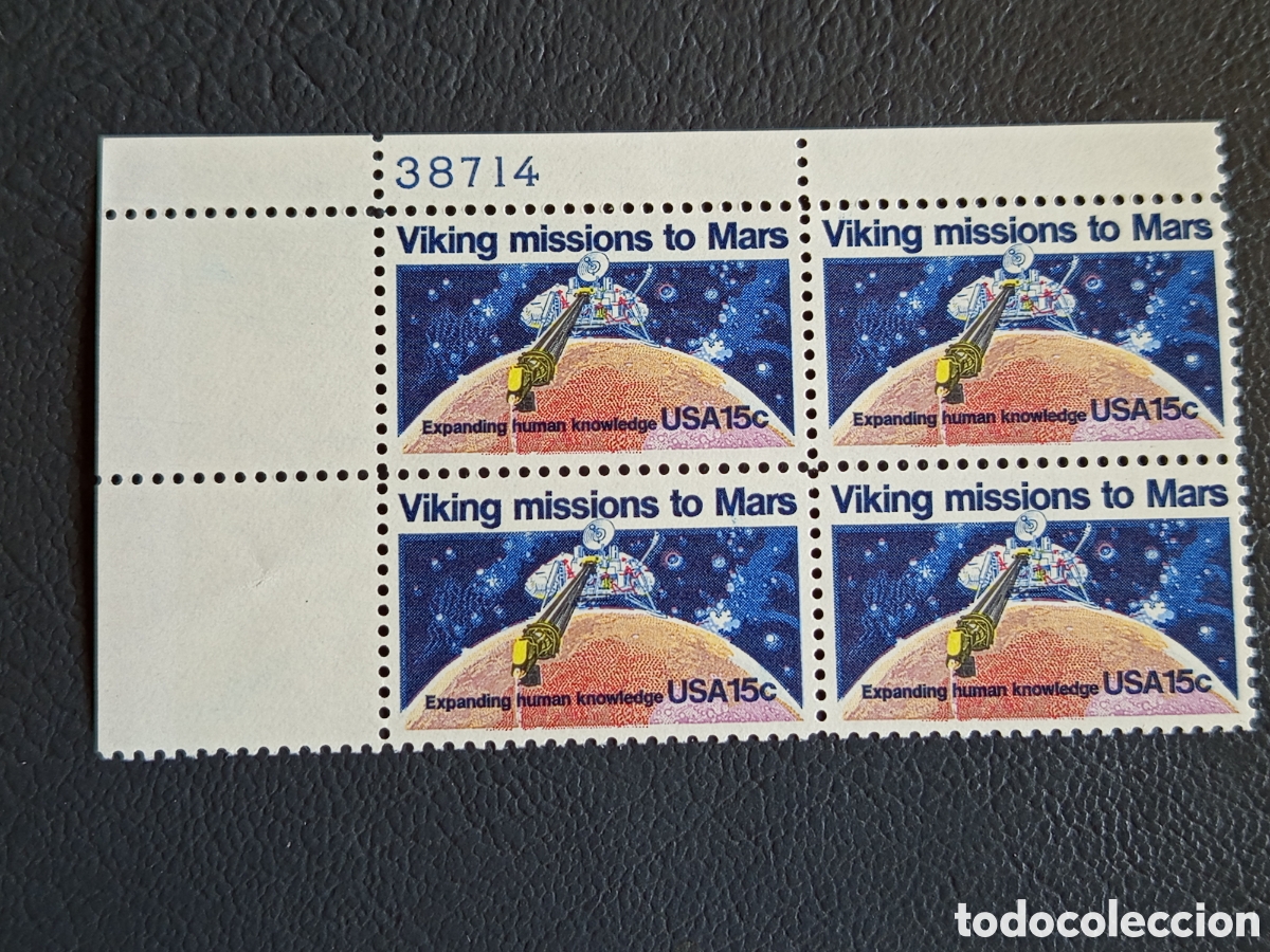 Sellos: EE.UU. 1978 Viking Missions Mars Scott #1759 Bloque 4 MNH #38714