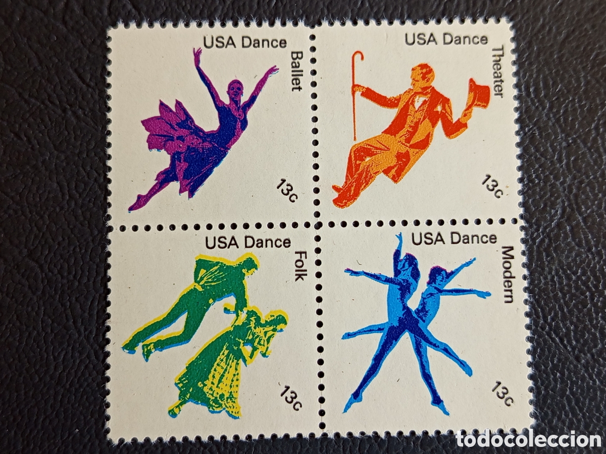 Sellos: Sellos EE.UU. 1978 American Dance Ballet/Teatro/Folk Scott #1749-52 MNH