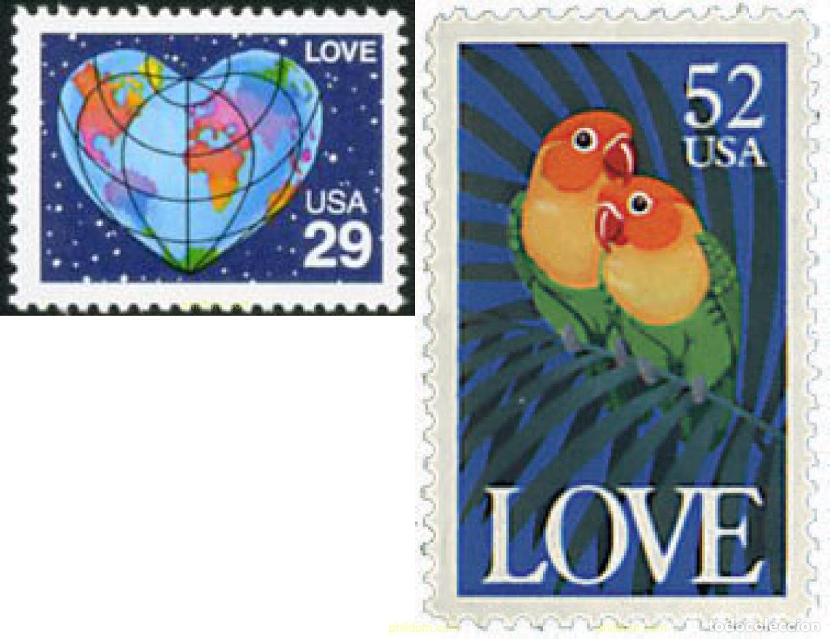 Sellos: 33489 MNH ESTADOS UNIDOS 1991 MENSAJES DE AMOR
