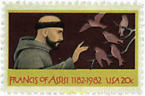 Sellos: 34120 MNH ESTADOS UNIDOS 1982 800 ANIVERSARIO DEL NACIMIENTO DE SAN FRANCISCO DE ASIS