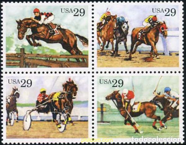 Sellos: 209257 MNH ESTADOS UNIDOS 1993 CABALLOS DE CARRERAS