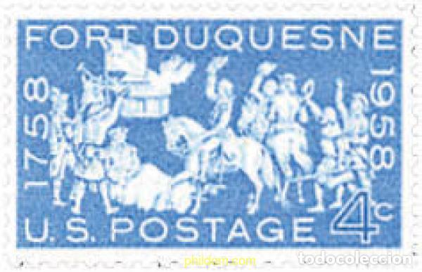 Sellos: 30140 MNH ESTADOS UNIDOS 1958 BICENTENARIO DE LA CONQUISTA DE FORT DUQUESNE.