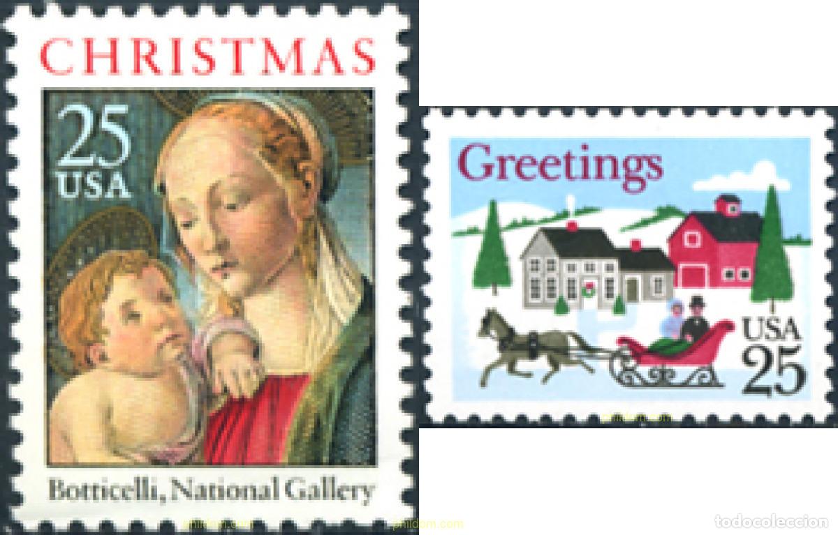 Sellos: 30176 MNH ESTADOS UNIDOS 1988 NAVIDAD