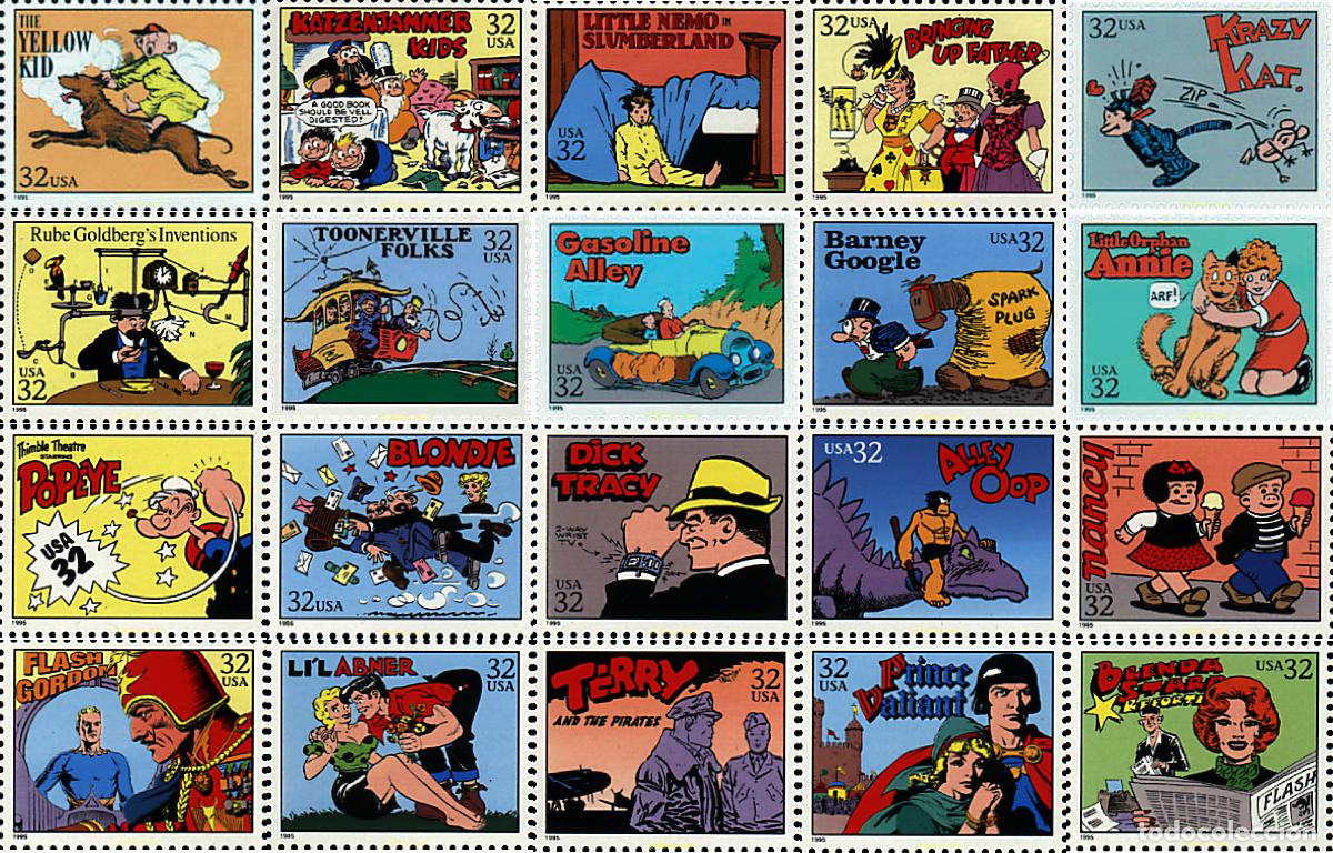 Sellos: 88804 MNH ESTADOS UNIDOS 1995 COMICS CLASICOS