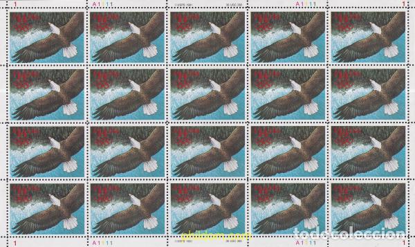 Sellos: 359304 MNH ESTADOS UNIDOS 1991 AGUILA