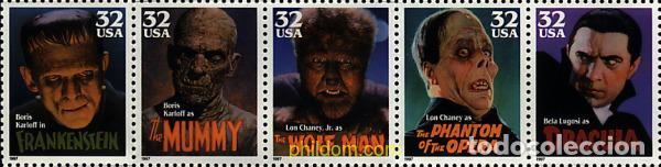 Sellos: 311325 MNH ESTADOS UNIDOS 1997 MONSTRUOS DEL CINE CLASICO