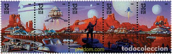 Sellos: 305246 MNH ESTADOS UNIDOS 1998 EL DESCUBRIMIENTO ESPACIAL