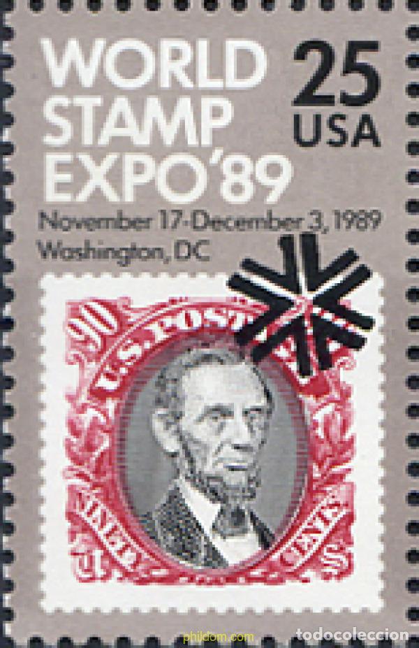 Sellos: 311151 MNH ESTADOS UNIDOS 1989 WORLD STAMP EXPO 89