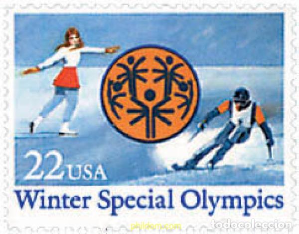 Sellos: 86855 MNH ESTADOS UNIDOS 1985 JUEGOS OLIMPICOS DE INVIERNO PARA MINUSVALIDOS