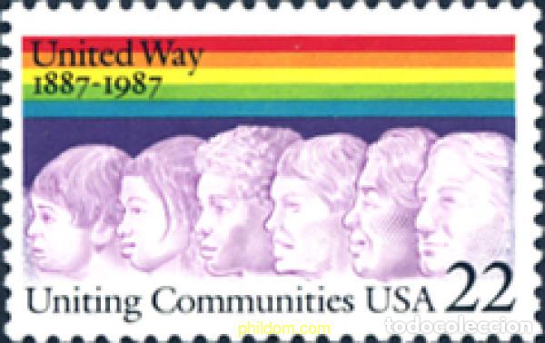 Sellos: 244095 MNH ESTADOS UNIDOS 1987 CENTENARIO DE LA VIA DE LA UNION