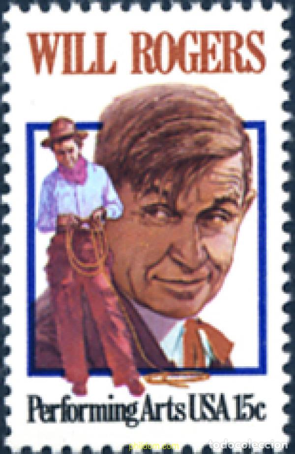 Sellos: 244447 MNH ESTADOS UNIDOS 1979 CENTENARIO DEL NACIMIENTO DE WILL ROGERS