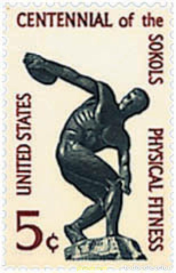 Sellos: 27035 MNH ESTADOS UNIDOS 1965 100 ANIVERSARIO DE LOS SOKOLS