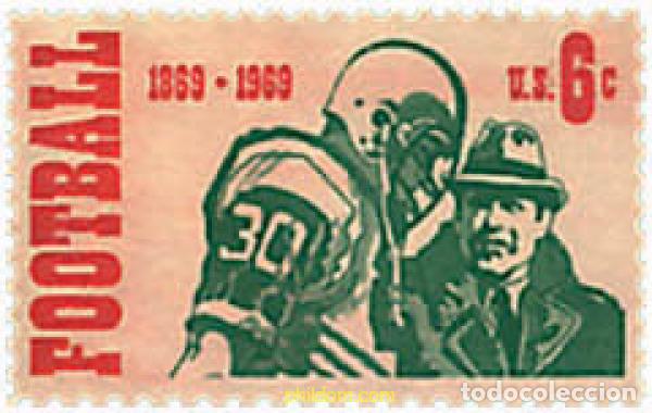 Sellos: 86839 MNH ESTADOS UNIDOS 1969 CENTENARIO DEL FUTBOL AMERICANO