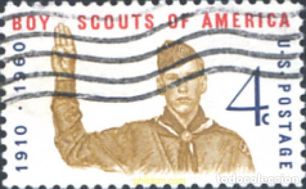 Sellos: 248083 USED ESTADOS UNIDOS 1960 50 ANIVERSARIO DEL ESCULTISMO AMERICANO