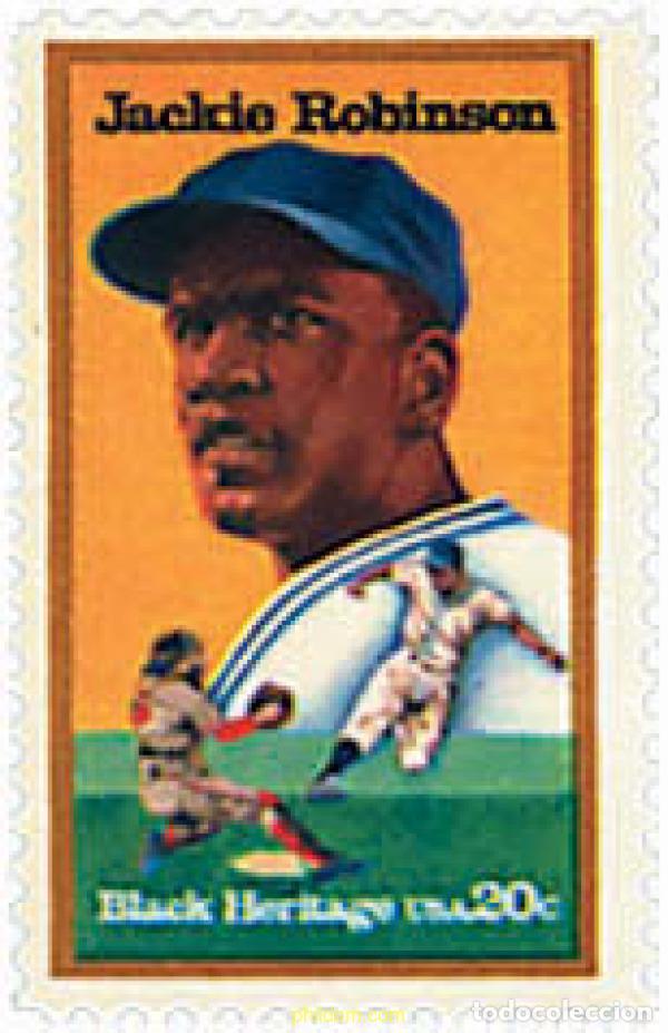 Sellos: 86849 MNH ESTADOS UNIDOS 1982 HOMENAJE AL JUGADOR DE BEISBOL JACKIE ROBINSON
