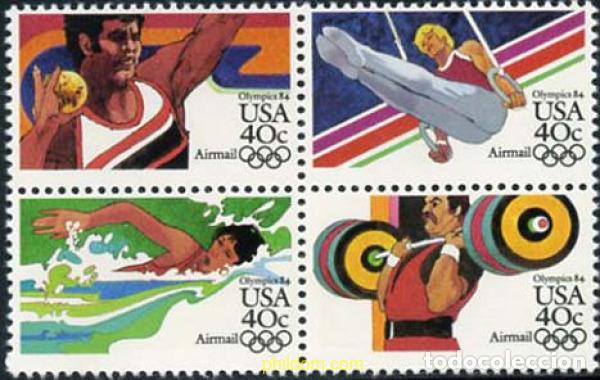 Sellos: 134873 MNH ESTADOS UNIDOS 1983 23 JUEGOS OLIMPICOS VERANO LOS ANGELES 1984