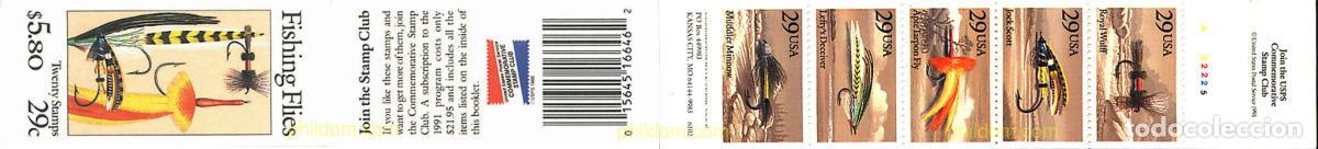 Sellos: 133208 MNH ESTADOS UNIDOS 1991 ANZUELOS PARA LA PESCA