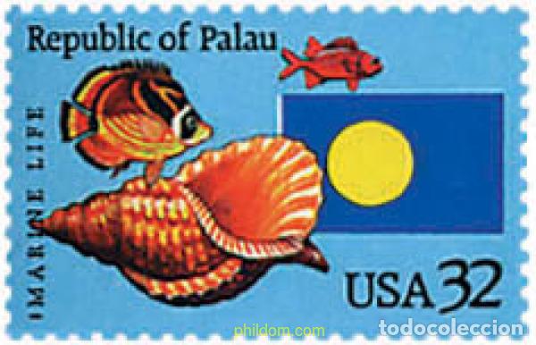 Sellos: 86897 MNH ESTADOS UNIDOS 1995 1 ANIVERSARIO DE LA INDEPENDENCIA DE PALAU