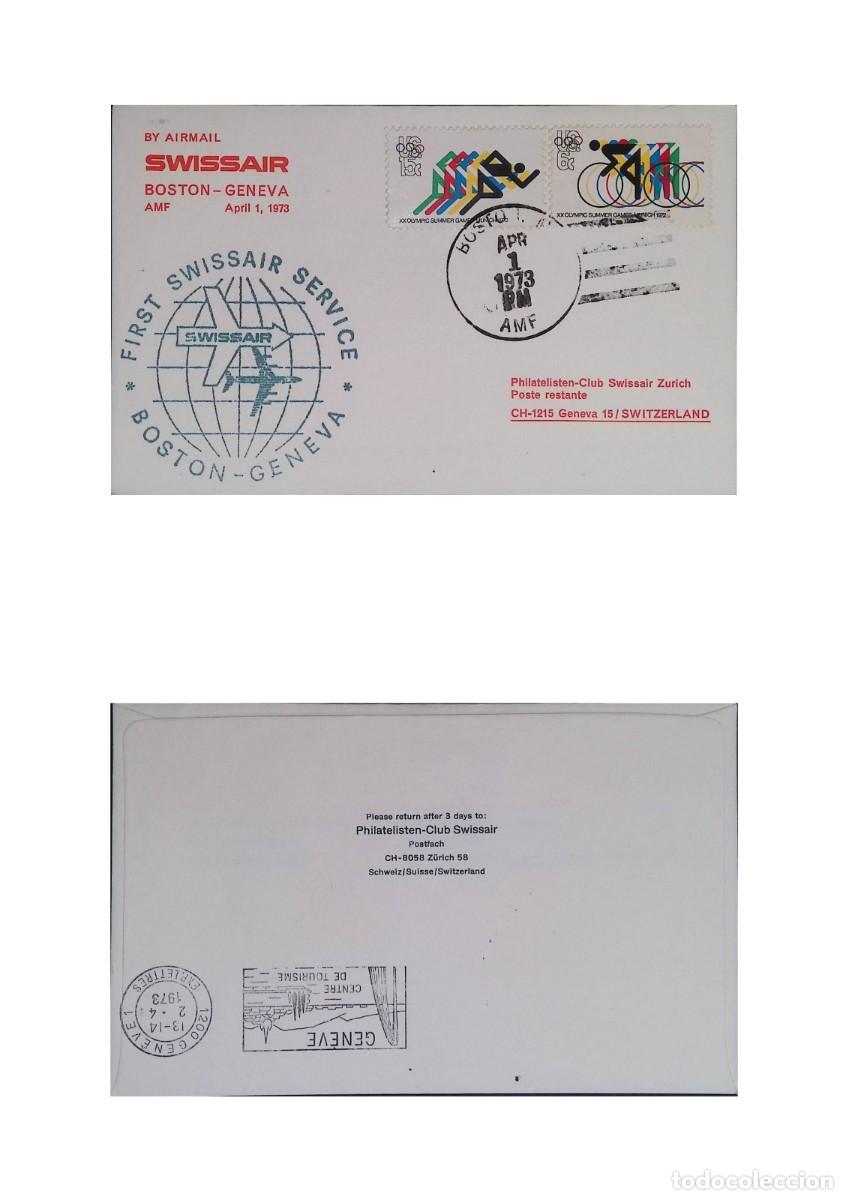 Sellos: O) 1973 UNITED STATES - USA, OLYMPIC GAMES - ISSUE, BICYCLING AND OLYMPIC RINGS, RUNNING, WINTER OLY