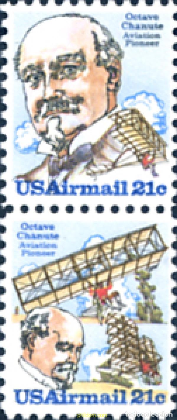 Sellos: 5971 MNH ESTADOS UNIDOS 1979 EN HOMENAJE A OCTAVE CHANUTE