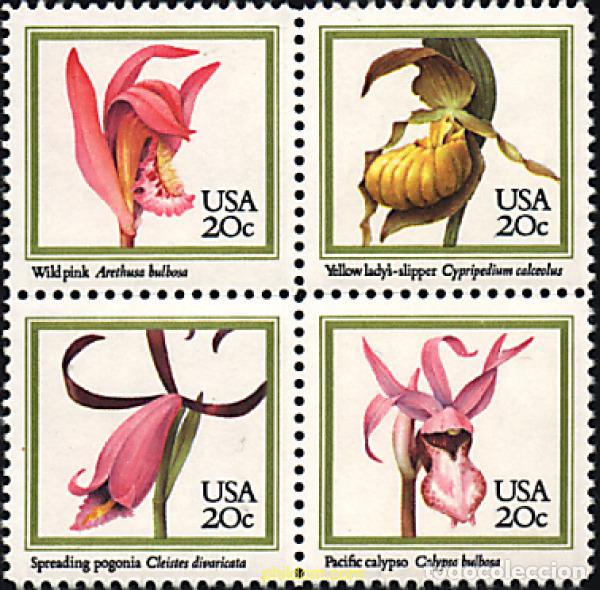 Sellos: 4832 MNH ESTADOS UNIDOS 1984 ORQUIDEAS