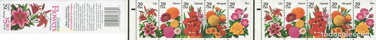 Sellos: 2055 MNH ESTADOS UNIDOS 1994 FLORES DE JARDIN