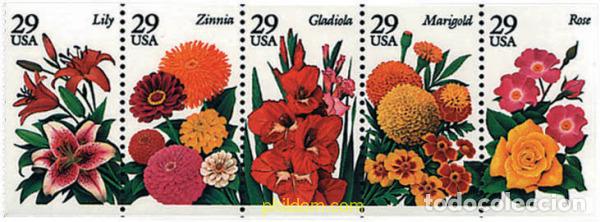 Sellos: 294846 MNH ESTADOS UNIDOS 1994 FLORES DE JARDIN
