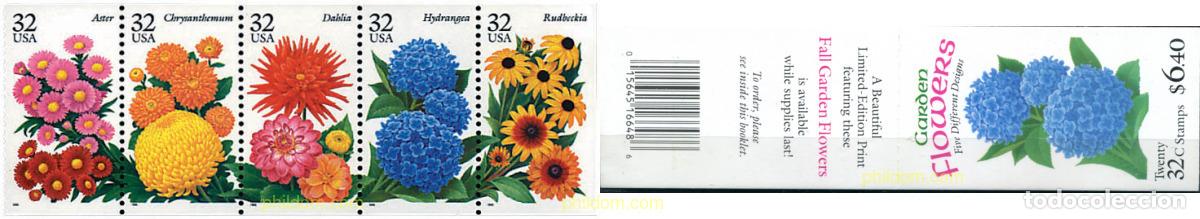 Sellos: 2056 MNH ESTADOS UNIDOS 1995 FLORES DE JARDIN