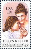 Sellos: ESTADOS UNIDOS, 1980 SW1579 &rdquo;Helen Keller y Anne Sullivan&rdquo;./ Nuevos, sin fijasellos, MNH.