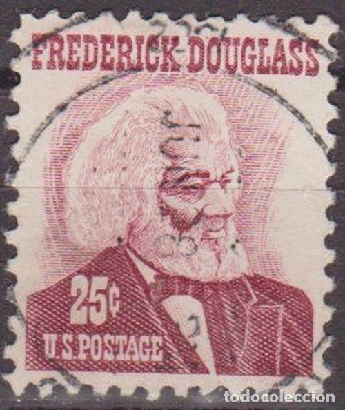 Sellos: USA 1965 Scott 1290 Sello &ordm; Personaje Frederick Douglass Abolicionista estadounidense Michel 916x