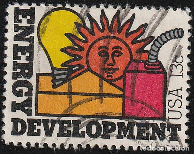 Sellos: USA 1977 Scott 1723 Sello &ordm; Conservacion de la Energ&iacute;a Michel 1315 Yvert 1177 Estados Unidos United
