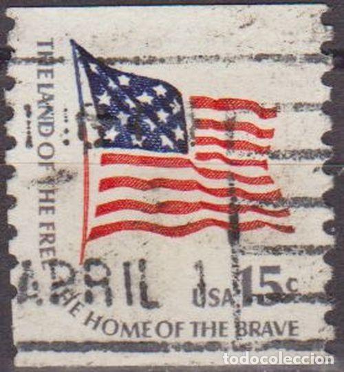 Sellos: USA 1978 Scott 1618c Sello &ordm; Fort McHenry Flag Bandera Americana Tierra de Libertad Patria Valientes