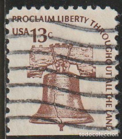 Sellos: USA 1975 Scott 1618 Sello &ordm; Liberty Bell Campanas de Libertad Anunciar la Libertad por el Mundo