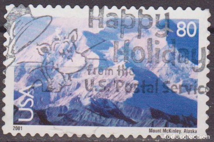 Sellos: USA 2001 Scott C137 Sello &ordm; Paisajes Monte Mc Kinley Michel 3449 Yvert PA129 Estados Unidos United