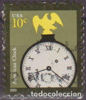 Sellos: USA 2003 Scott 3757 Sello &ordm; Reloj Americano Michel 3717 Yvert 3452 Estados Unidos United States
