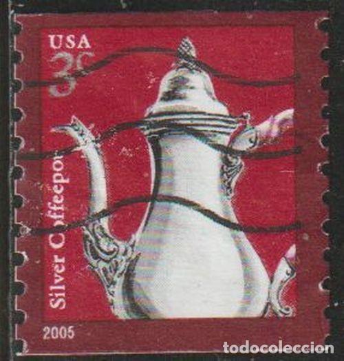 Sellos: USA 2005 Scott 3759 Sello &ordm; Cafetera de Plata Michel 3976 Yvert 3715 Estados Unidos United States
