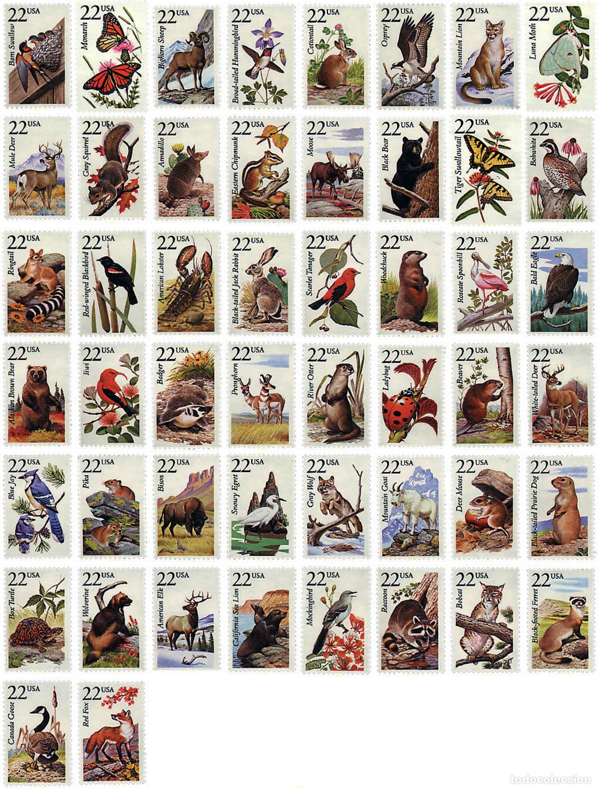 Sellos: 94579 MNH ESTADOS UNIDOS 1987 VIDA SALVAJE AMERICANA