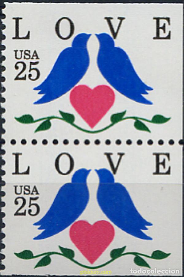 Sellos: 311155 MNH ESTADOS UNIDOS 1990 MENSAJE DE AMOR