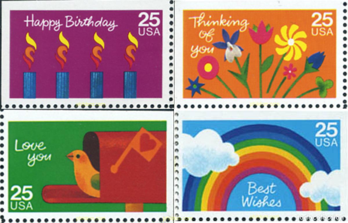 Sellos: 33016 MNH ESTADOS UNIDOS 1988 SELLOS PARA MENSAJES DE AMISTAD